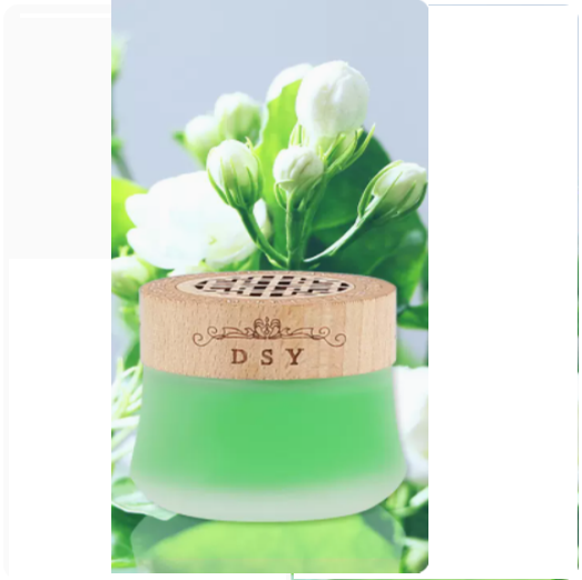 Hot-selling car perfume car ornaments fragrance long-lasting light fragrance aromatherapy solid balm (elegant jasmine)