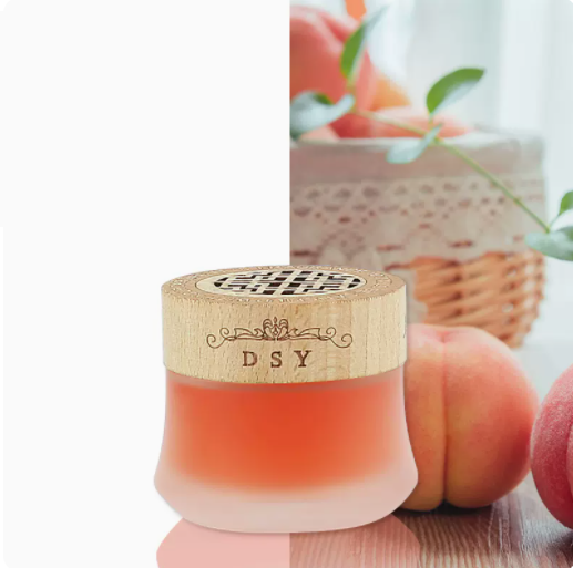Hot-selling car perfume car ornaments fragrance long-lasting light fragrance aromatherapy solid balm (sweet peach)