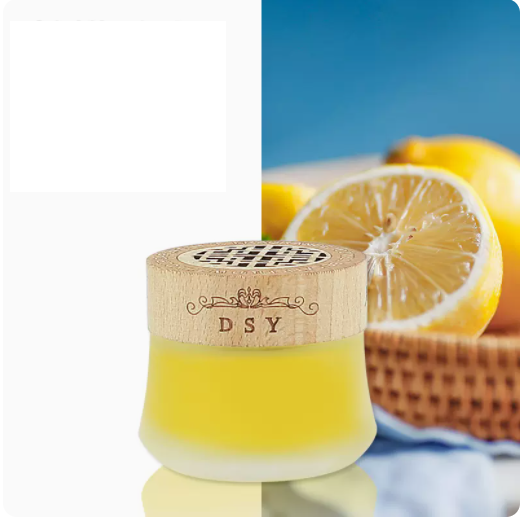 Hot selling car perfume car ornaments fragrance long-lasting light fragrance aromatherapy solid balm (fresh lemon)