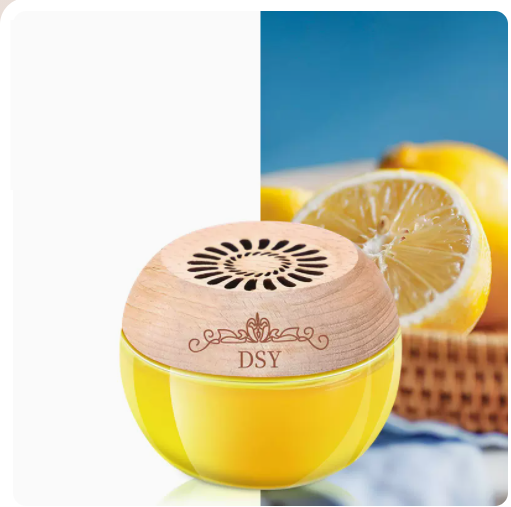 Hot-selling aromatherapy solid balm car interior decoration ornaments to remove odor and long-lasting light fragrance (lemon)