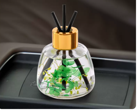 Hot-selling aromatherapy ornaments, car interior decorations, long-lasting light fragrance deodorant freshener (blue wind chime) 120ml