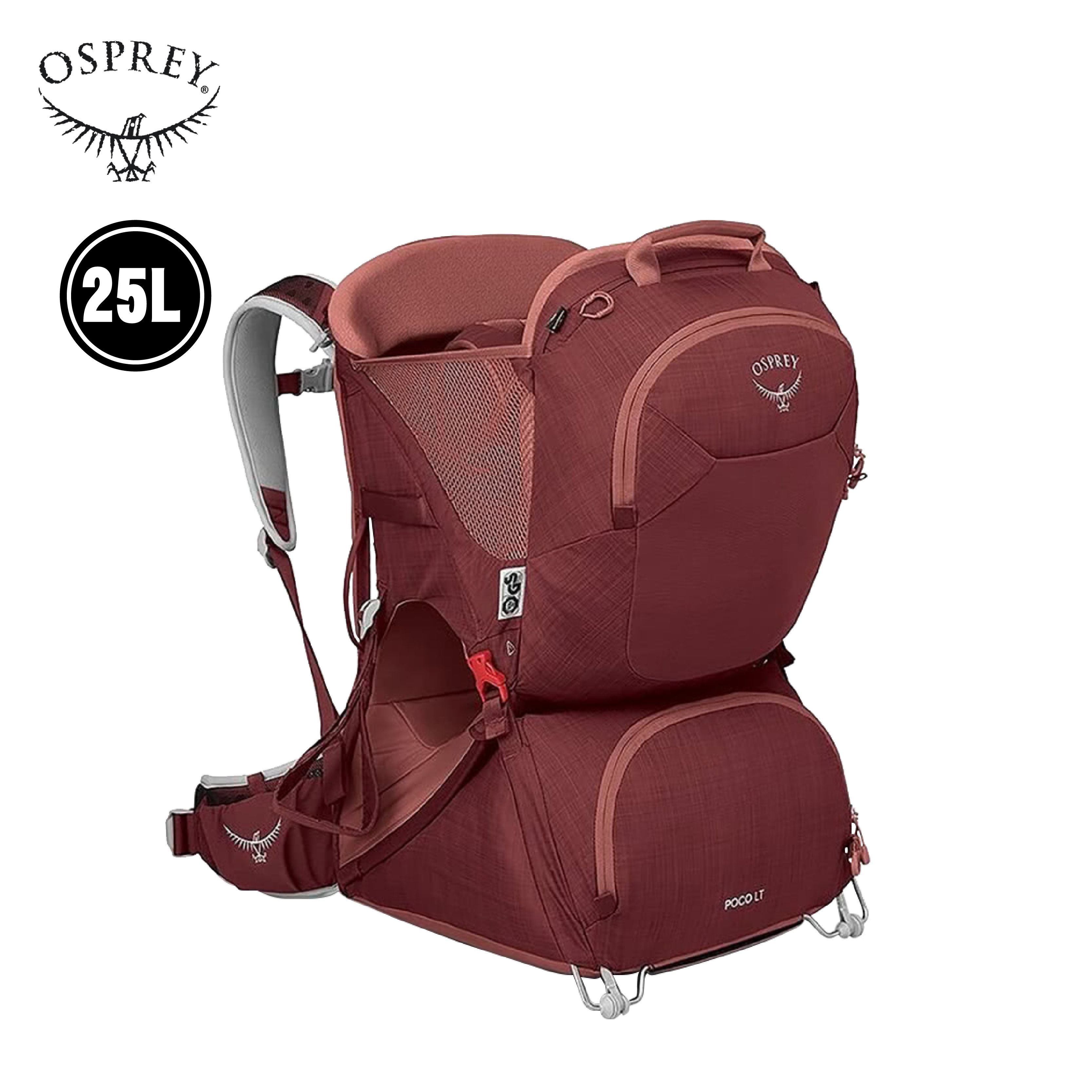 Osprey 美國 Poco LT Child Carrier 25L (紅色山脈色) 75OS005967