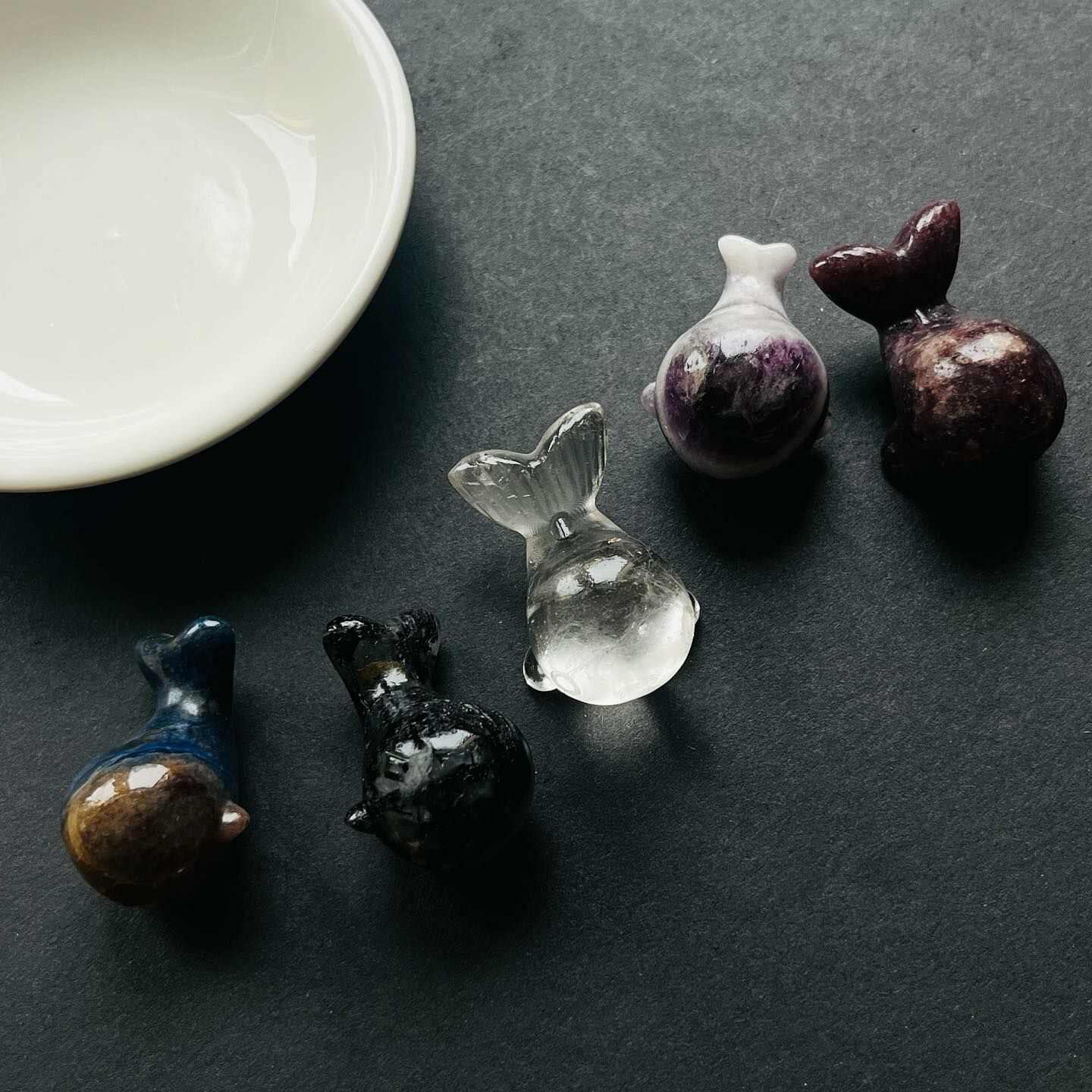 [原石] 水晶鯨魚 小擺件