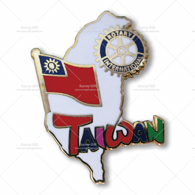 Taiwan Flag Rotary Pin (A)