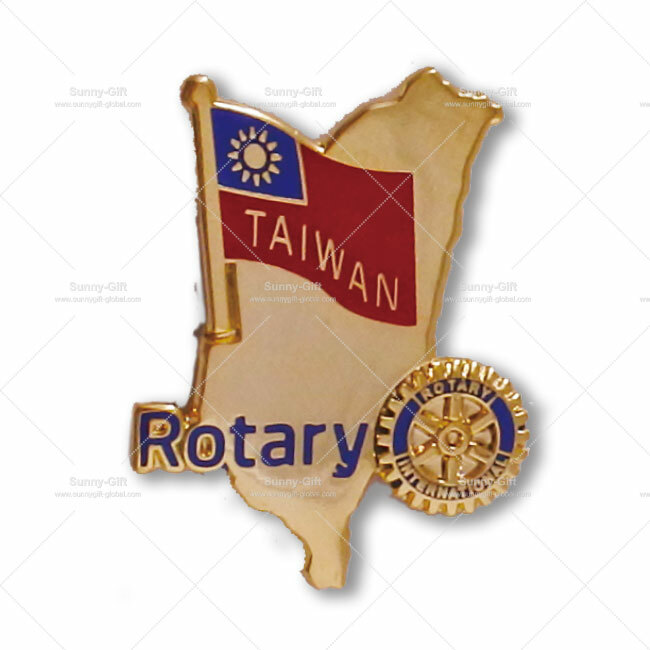 Taiwan Flag Rotary Pin (B)