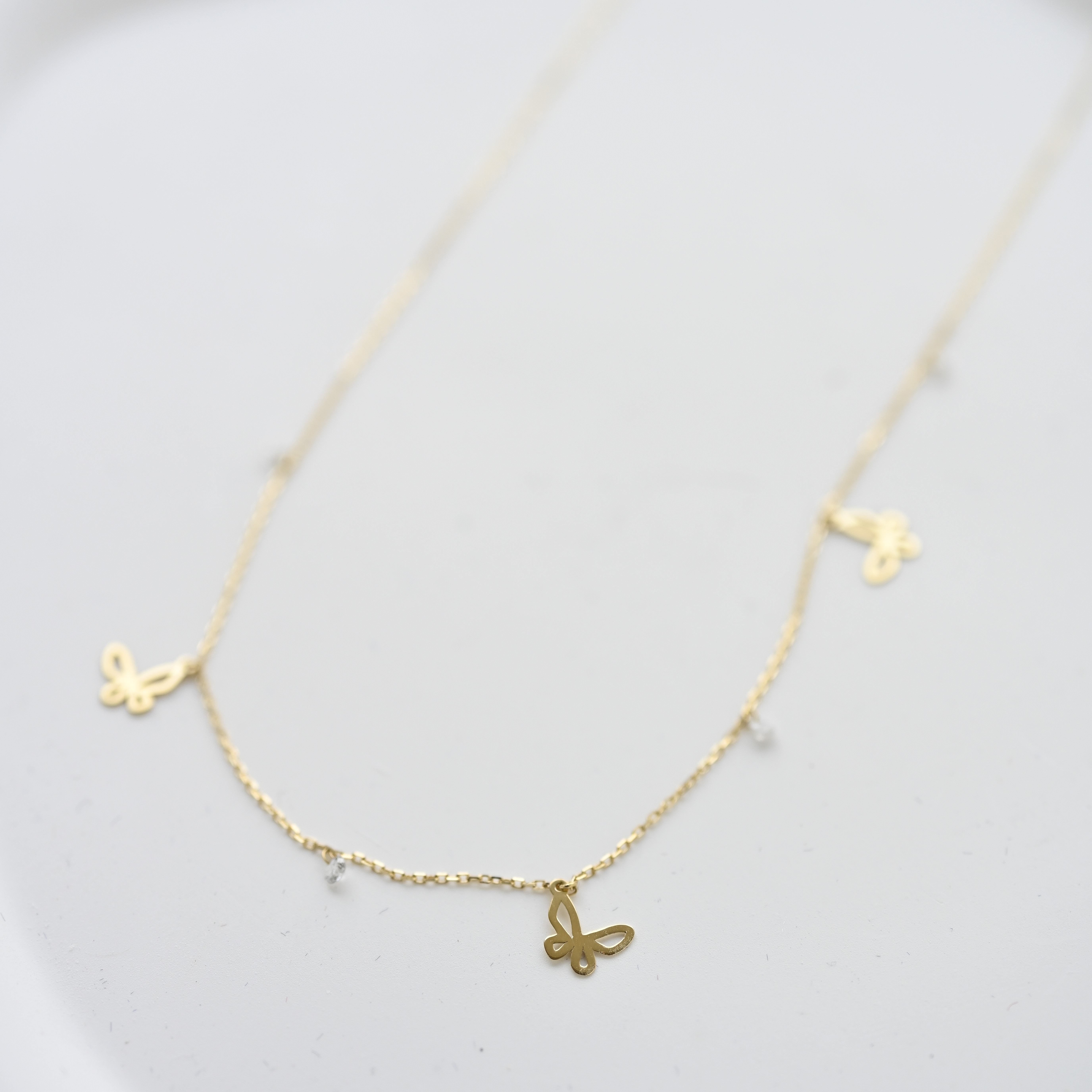 18k Bufferfly Diamond necklace