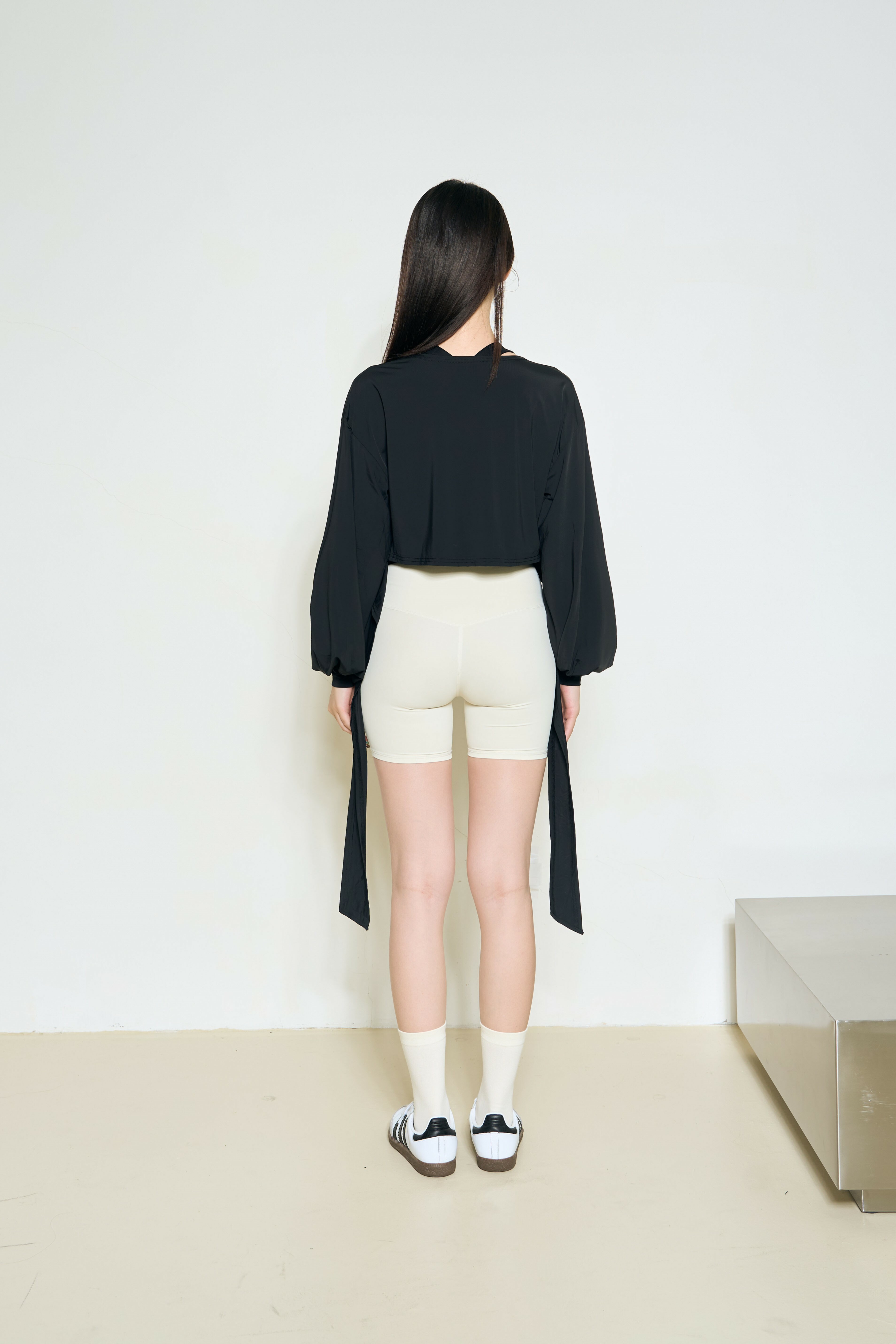 彈嫩澎袖 綁帶外罩