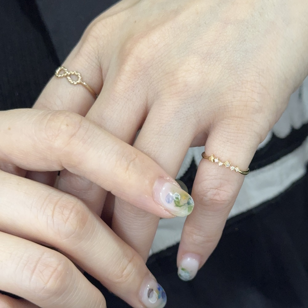 【me.luxe】K10黃K4分鑽石戒