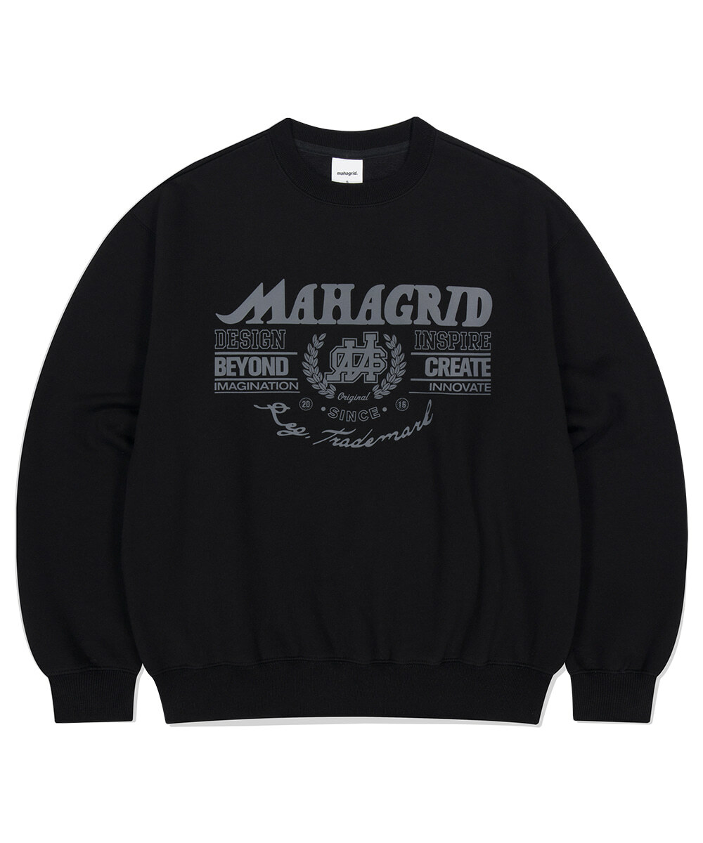 mahagrid - TRADEMARK SWEATSHIRT (BLACK)