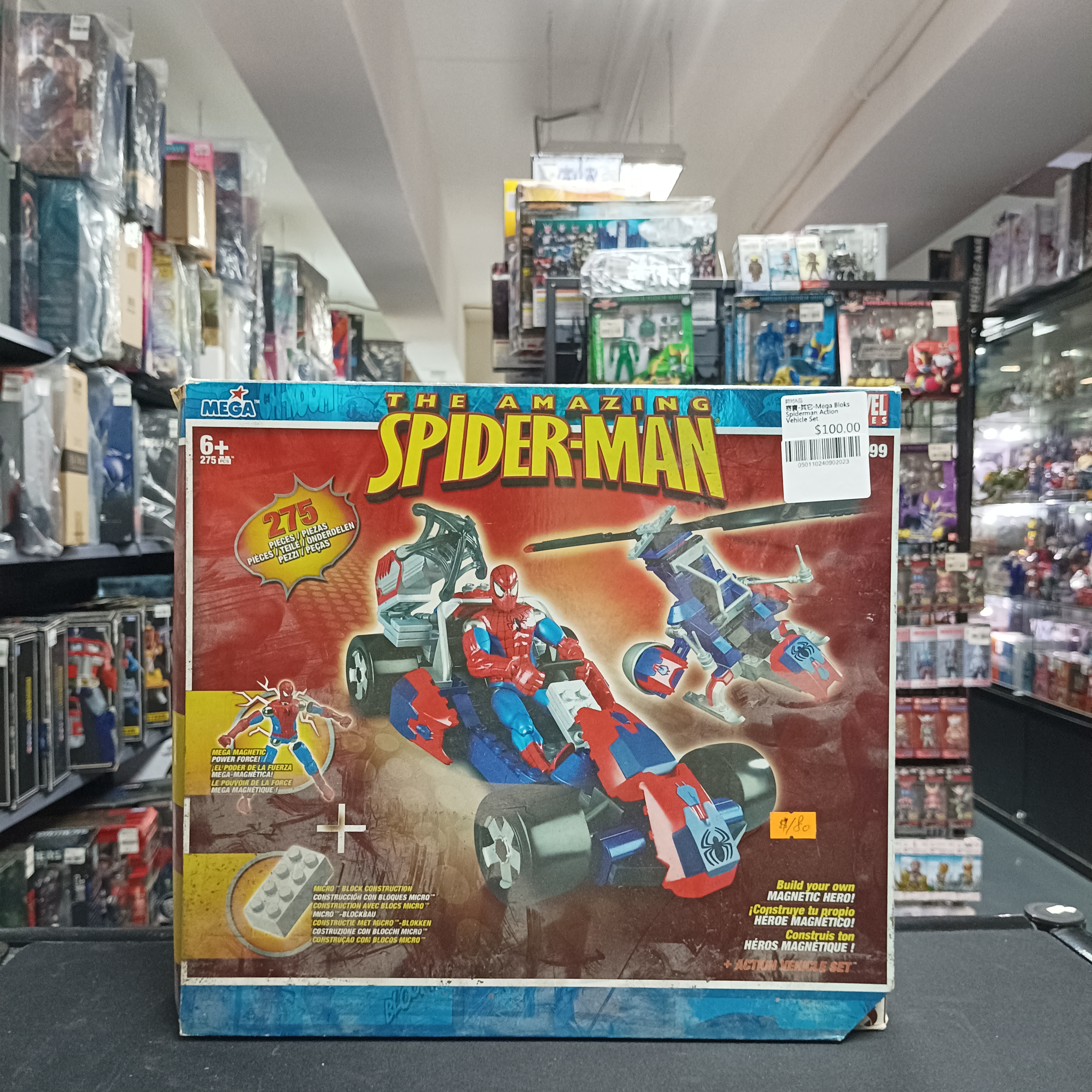 寄賣-其它-Mega Bloks Spiderman Action Vehicle Set