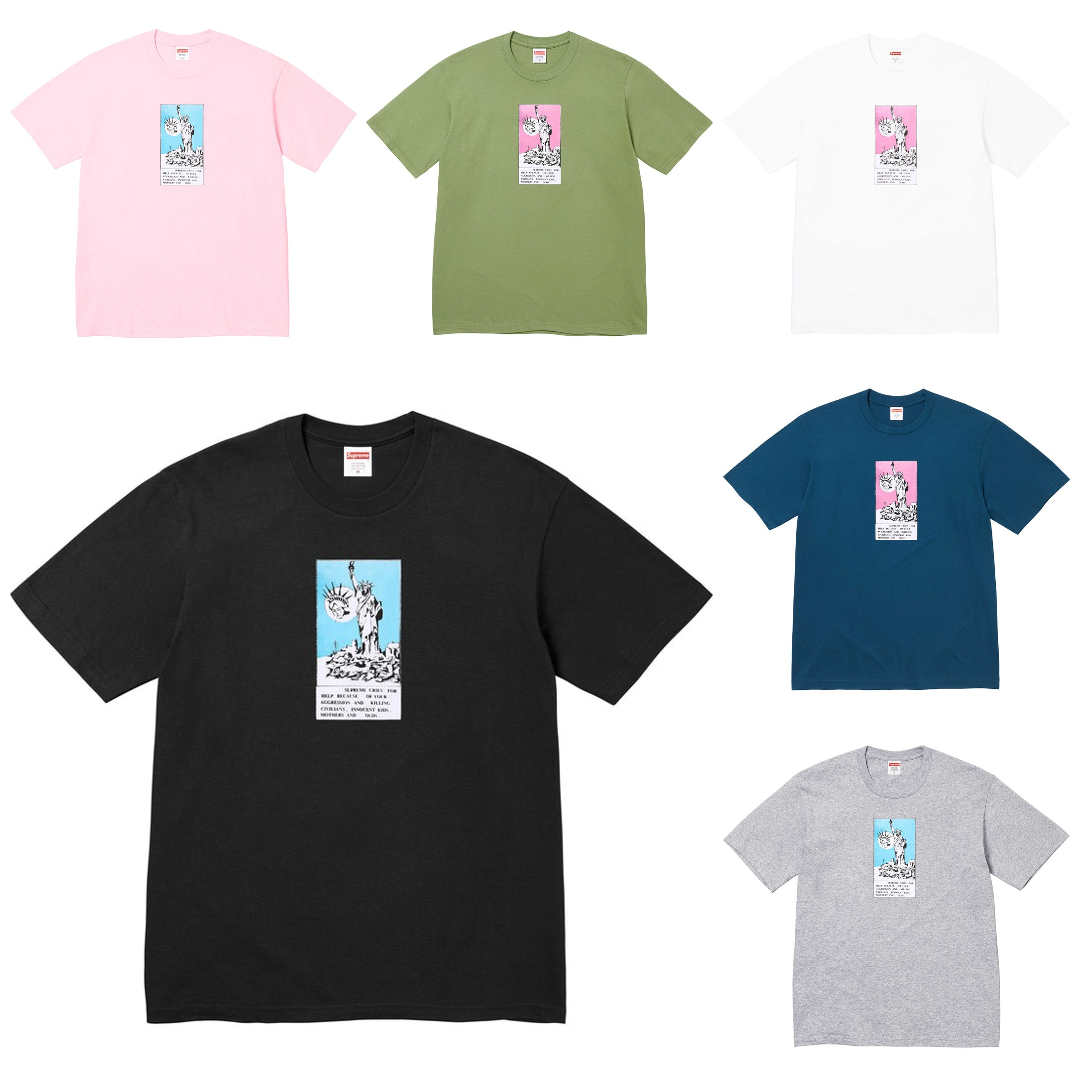 現貨┃Supreme 24FW Liberty Tee 自由女神 短T