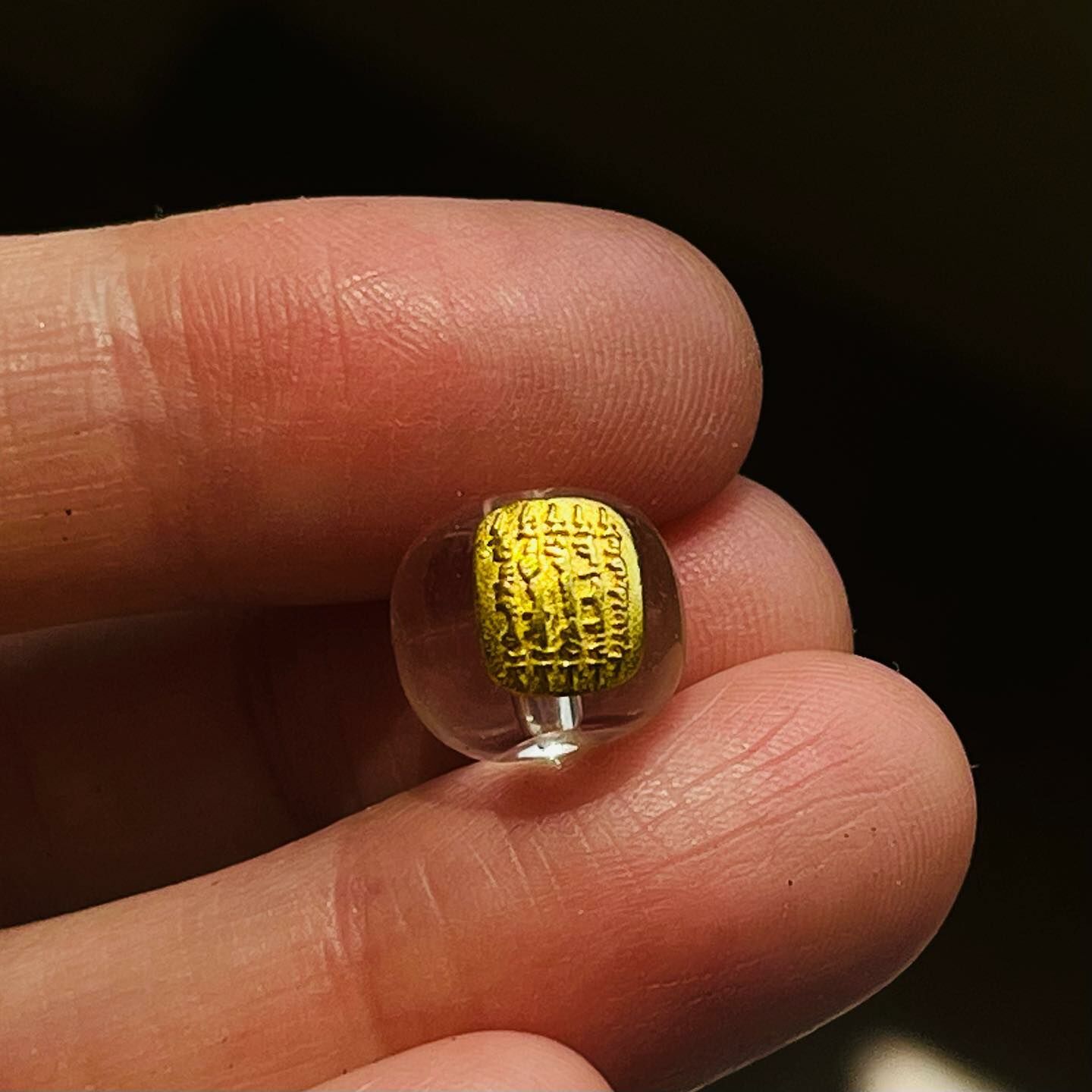 [原石] 白水晶 五條經（通孔）水晶隔珠配件