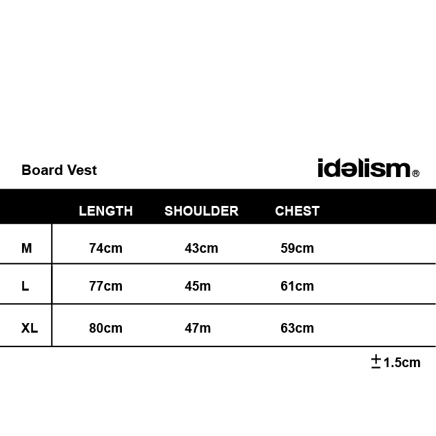 idealism IDE Board Vest / 浪板無袖上衣【ID24049】