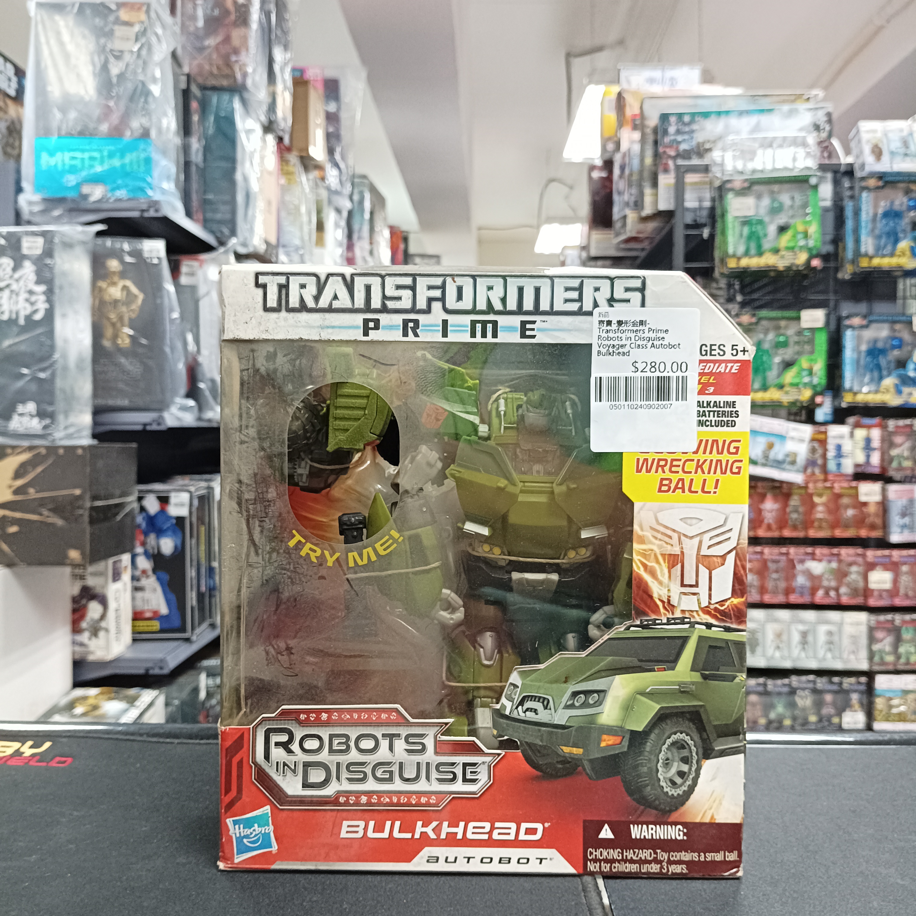 寄賣-變形金剛-Transformers Prime Robots in Disguise Voyager Class Autobot Bulkhead