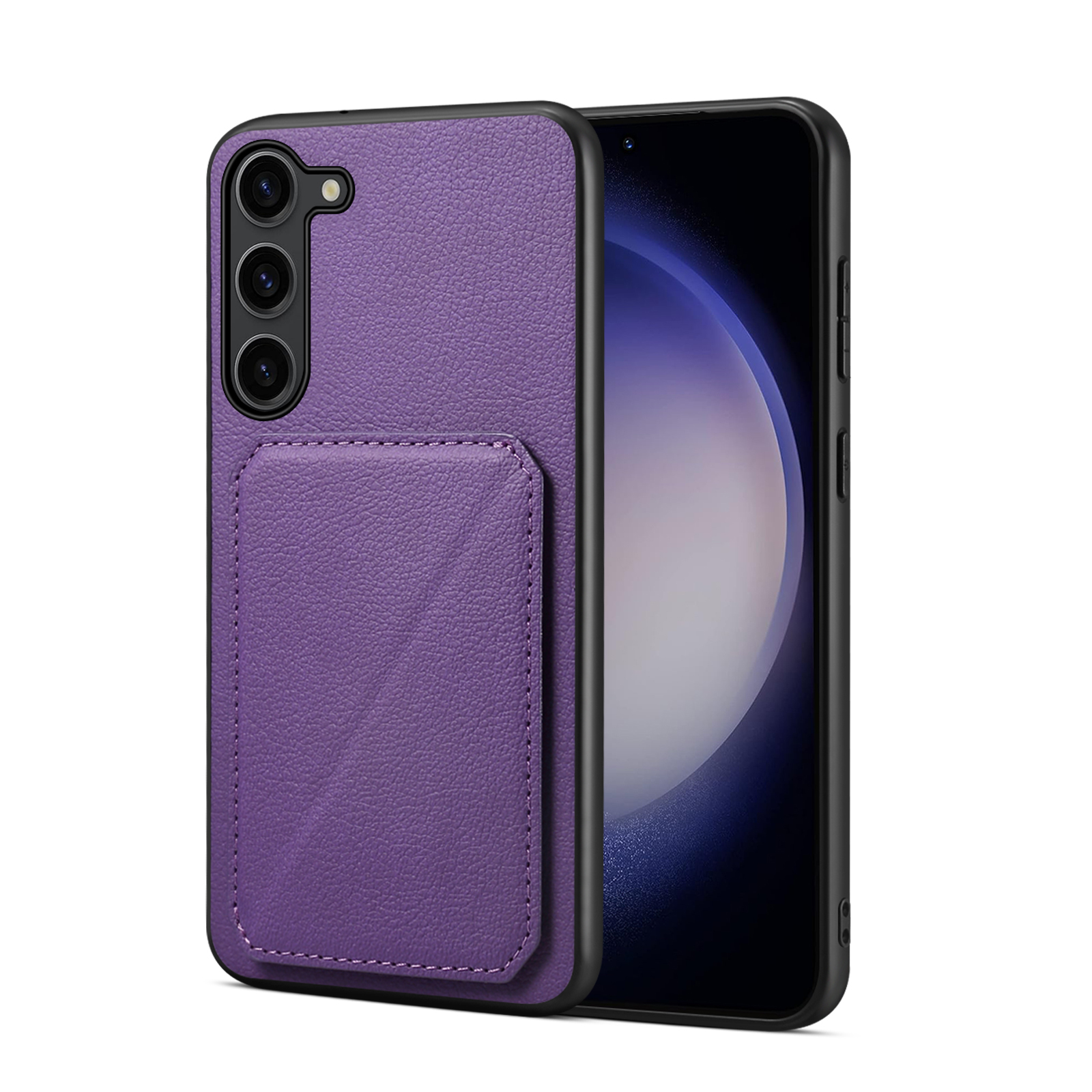 XPRO - Leather Card Stand - Samsung A55 Case 貼身防撞皮革插卡支架手機保護殼