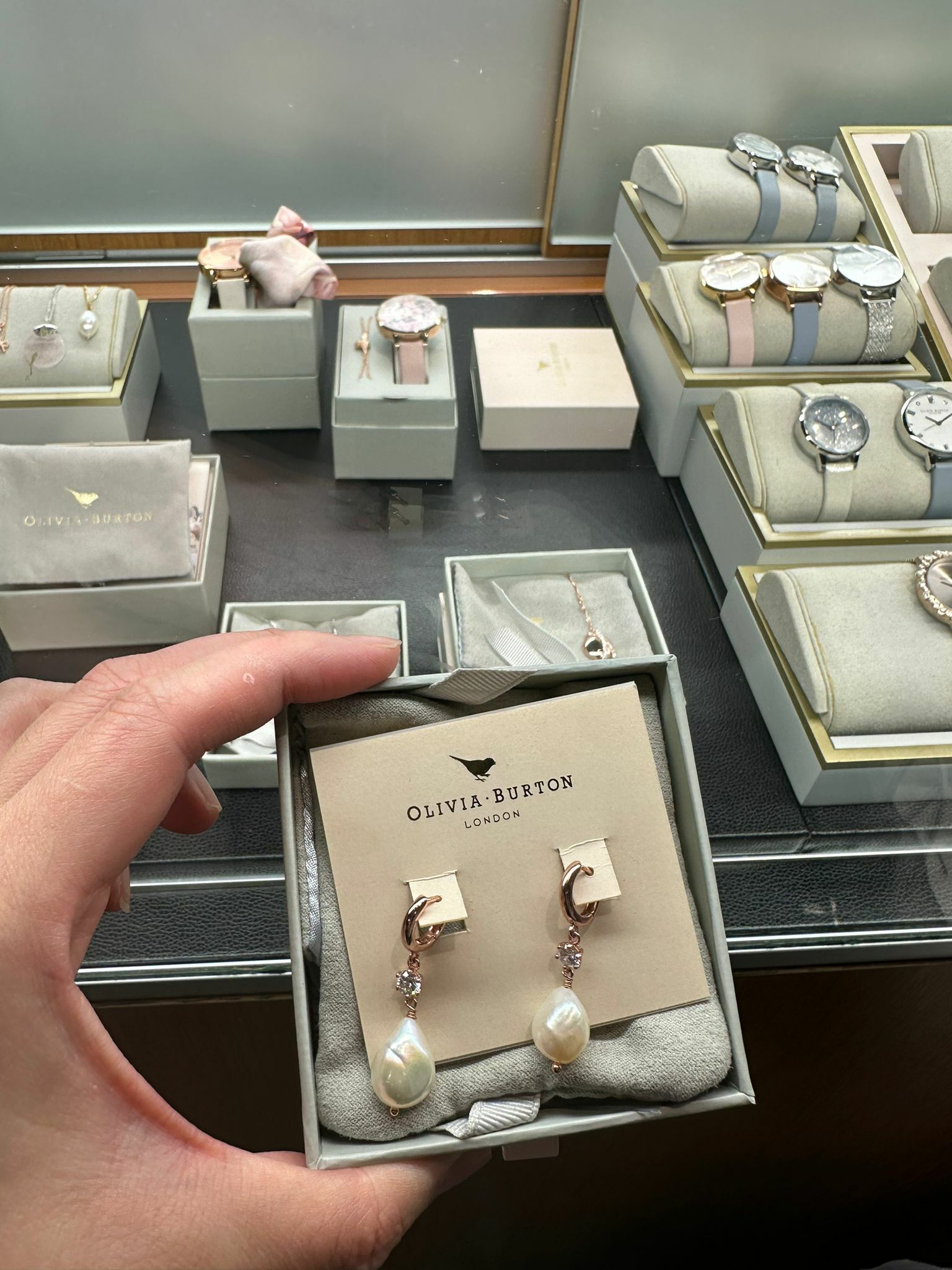 【預購】F090203 OLIVIA BURTON 真珠耳環