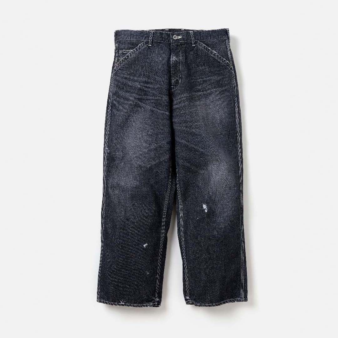 2024AW NEIGHBORHOOD WASHED UTILITY PANTS 水洗 寬鬆 牛仔褲 現貨 242SPNH-PTM04