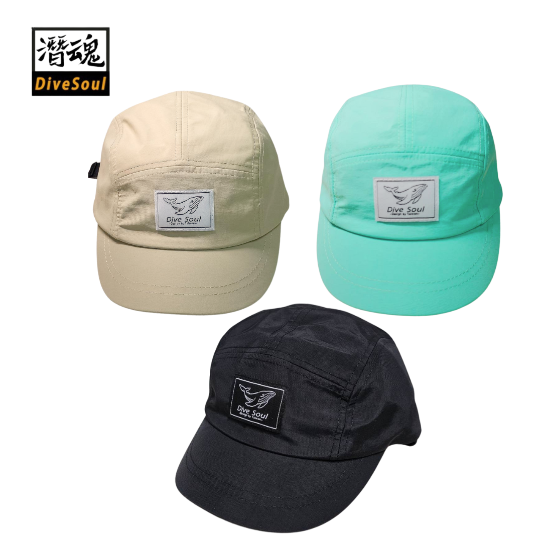 潛魂 Dive Soul (短帽簷)潛水帽-方形鯨魚LOGO