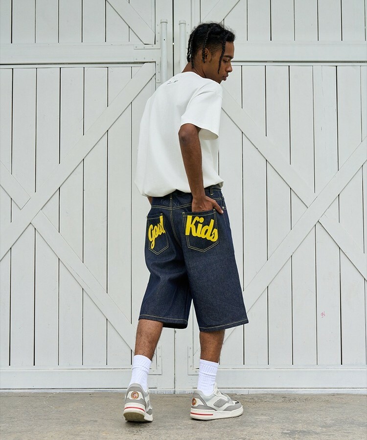 AFGK 彩印LOGO 重磅牛仔褲 A FEW GOOD KIDS