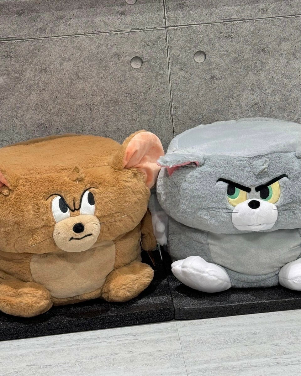 POP SUNDAY Genuine Authorized Tom Cat Jerry Mouse Small Stool TOM AND JERRY Plush Doll Chair Stool