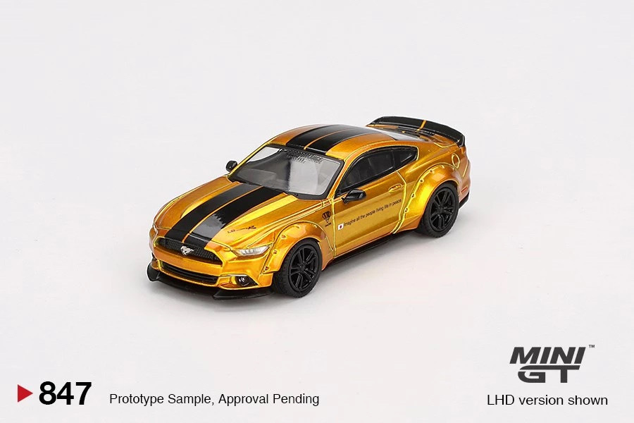 【預訂】Mini GT #847 LB-WORKS FORD MUSTANG  LB Gold