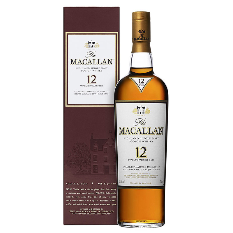 *麥卡倫經典雪莉桶12年(舊版曼妙瓶-忠孝東路版)