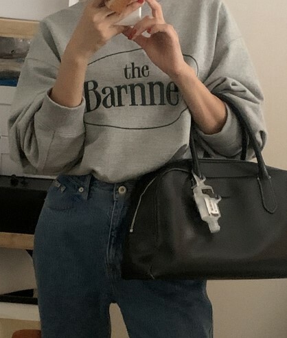 The Barnet 🇰🇷 - 簡約款百搭刺繡圓領衛衣