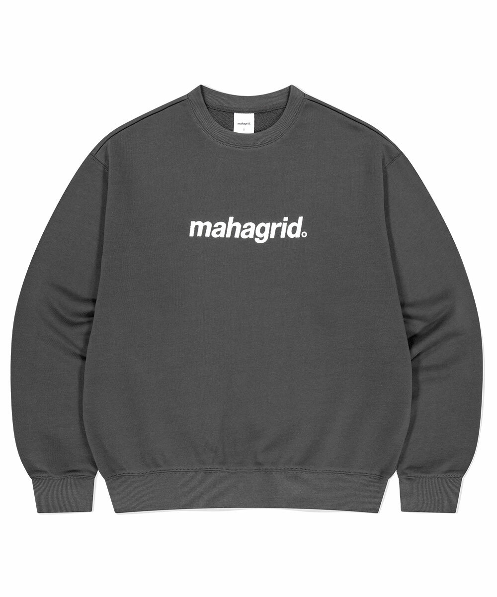 mahagrid - BASIC LOGO SWEATSHIRT (CHARCOAL)