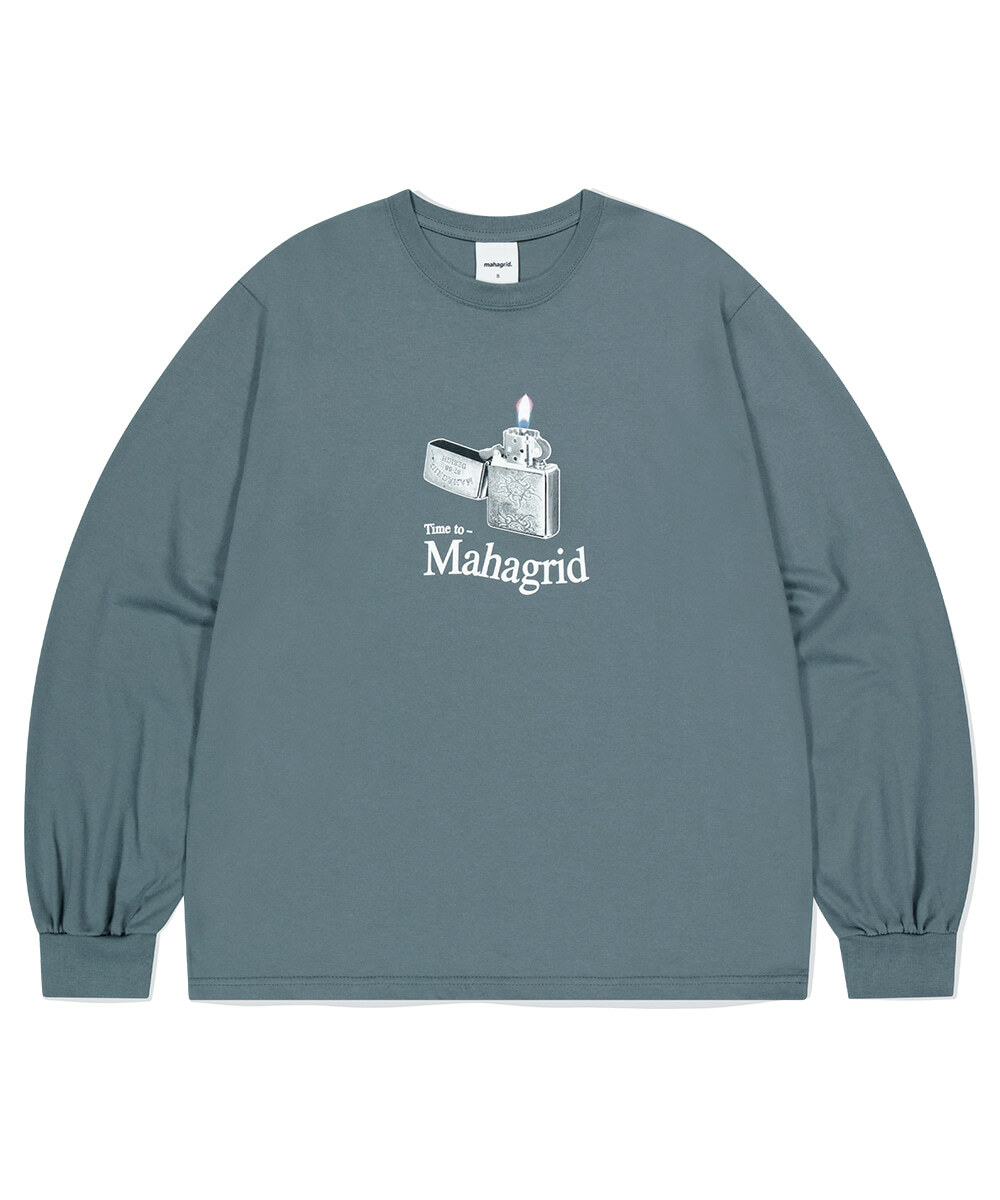 mahagrid - IT'S TIME TO LS TEE (GREY)