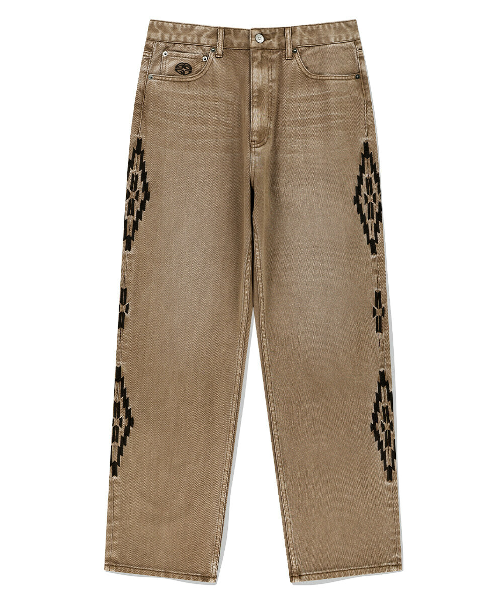 mahagrid - ORTEGA DENIM PANT (BROWN)