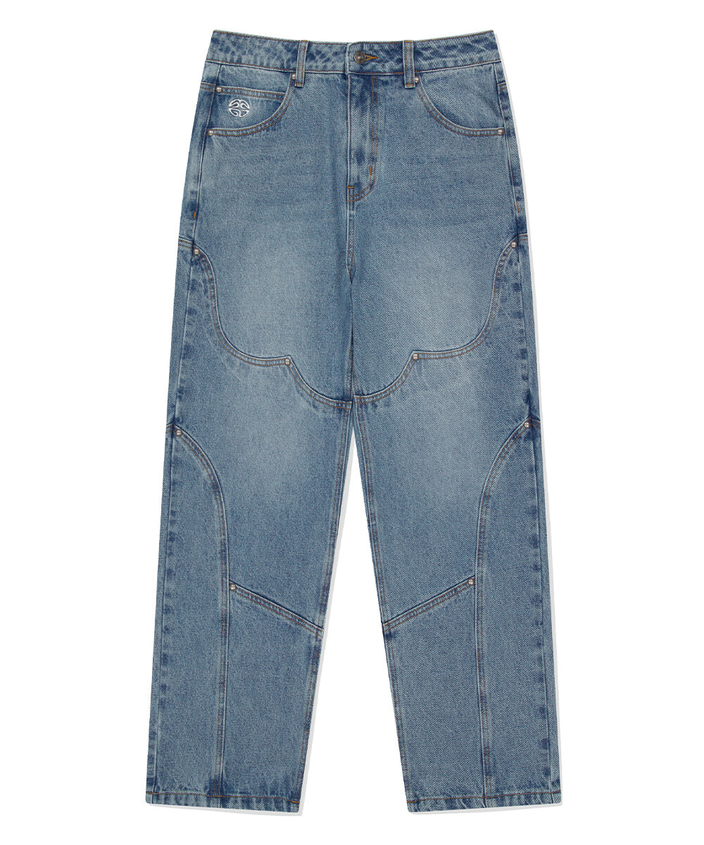 mahagrid - WESTERN DENIM PANT (BLUE)