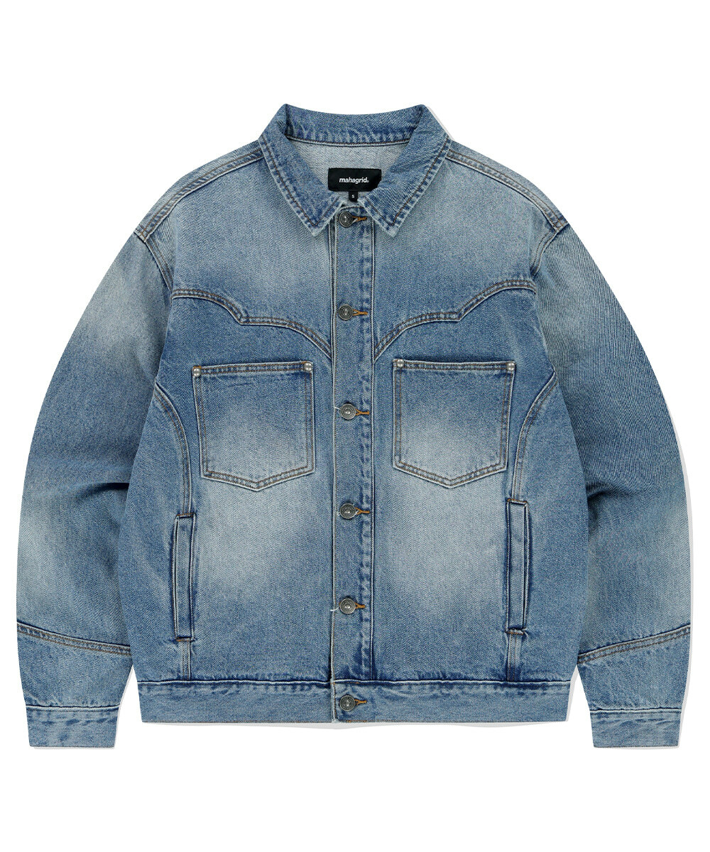 mahagrid - WESTERN DENIM JACKET (BLUE)