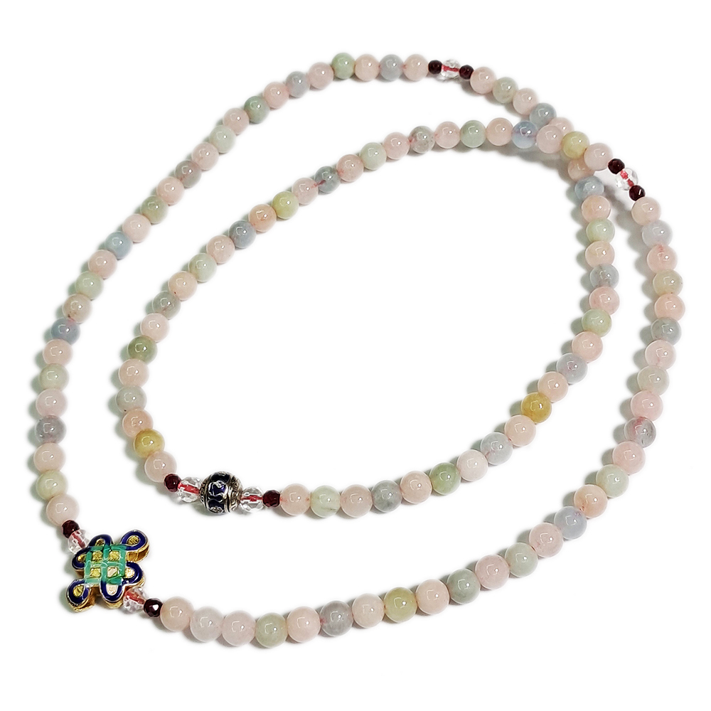 吉祥結+摩根石108念珠6mm【十方】142295