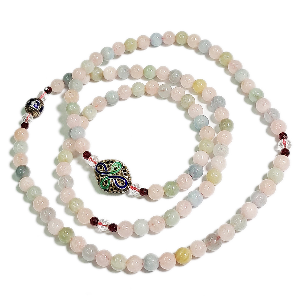 吉祥結+摩根石108念珠6mm【十方】142297