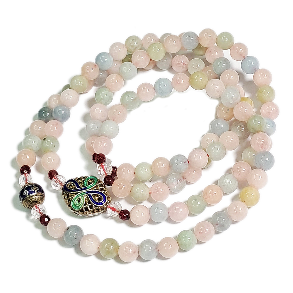 吉祥結+摩根石108念珠6mm【十方】142297