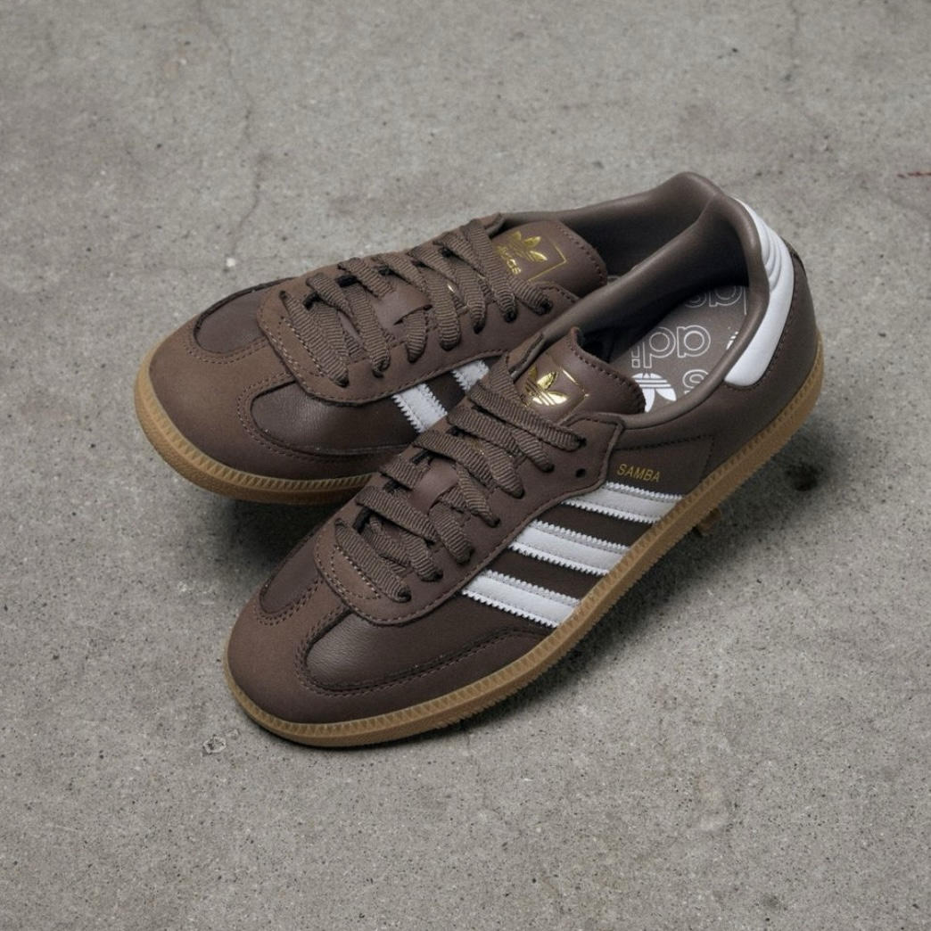 Adidas Samba OG Earth Strata Gum 可可焦糖底 巧克力色 咖啡色 復古德訓鞋 休閒鞋
