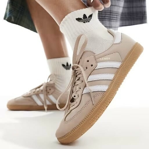 Adidas Samba OG Wonder Taupe 奶茶色 灰粉 金標 焦糖底 大地色 復古德訓鞋 休閒鞋