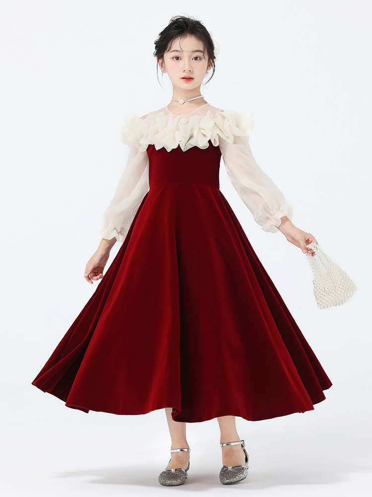 優雅花朵演奏表演服