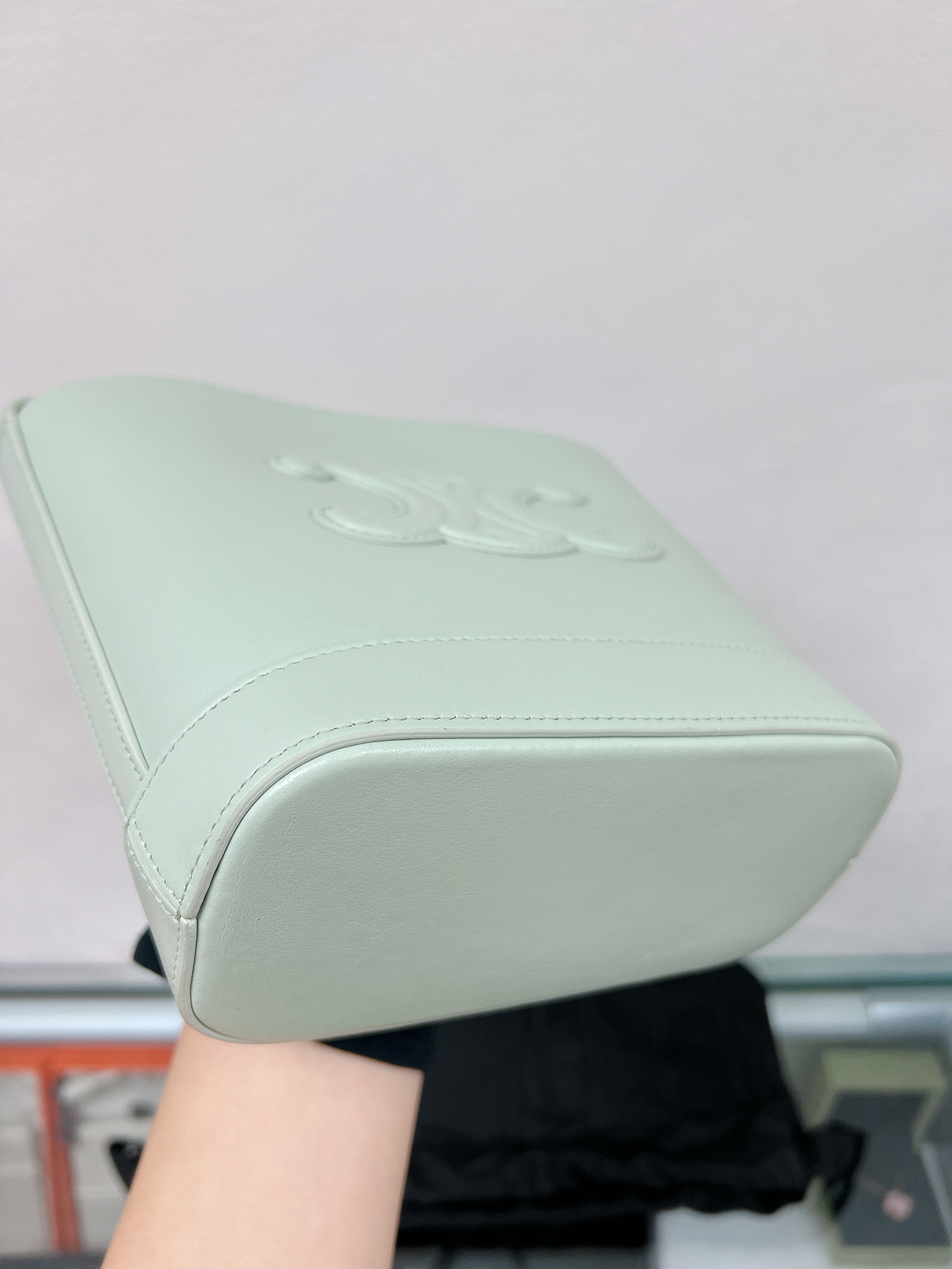 Celine triomphe bucket mini (mint green)