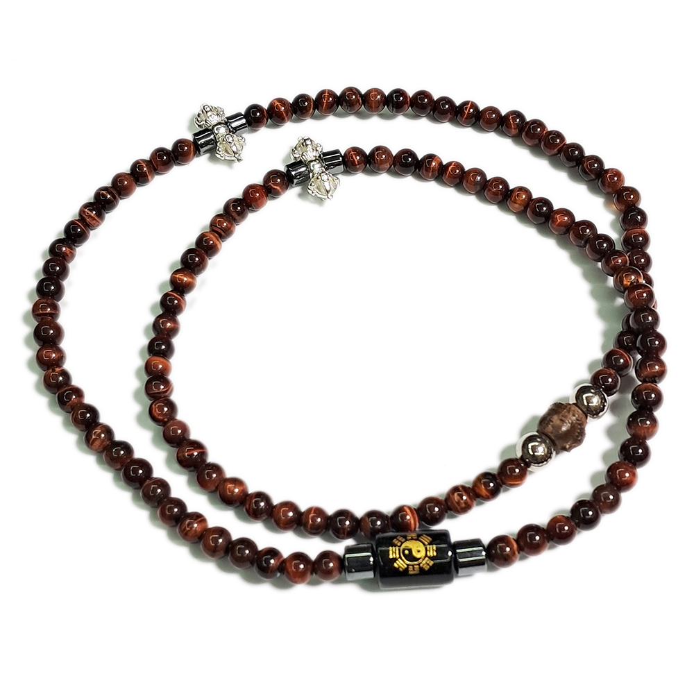 金剛杵+紅虎眼108念珠6mm【十方】138295