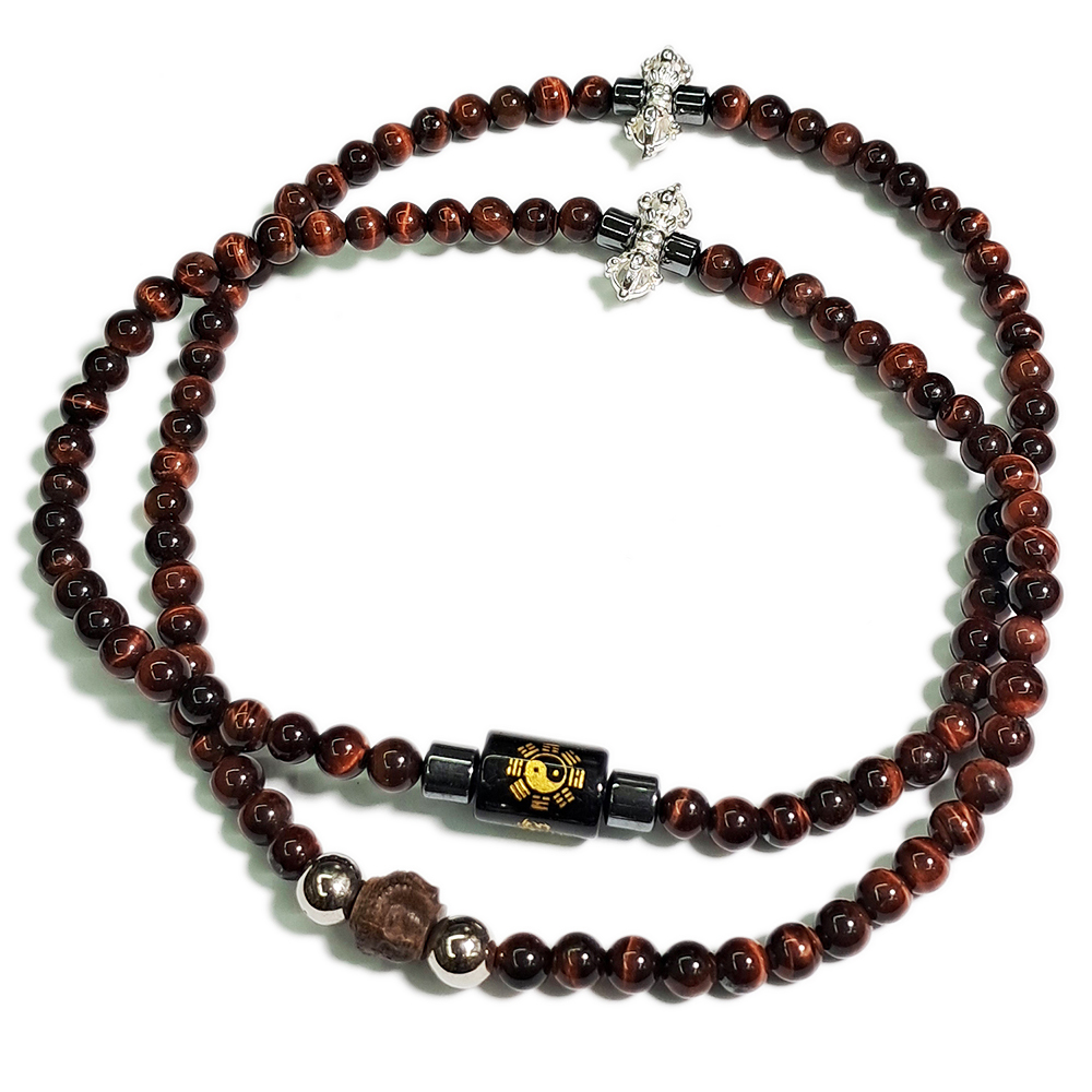 金剛杵+紅虎眼108念珠6mm【十方】138295