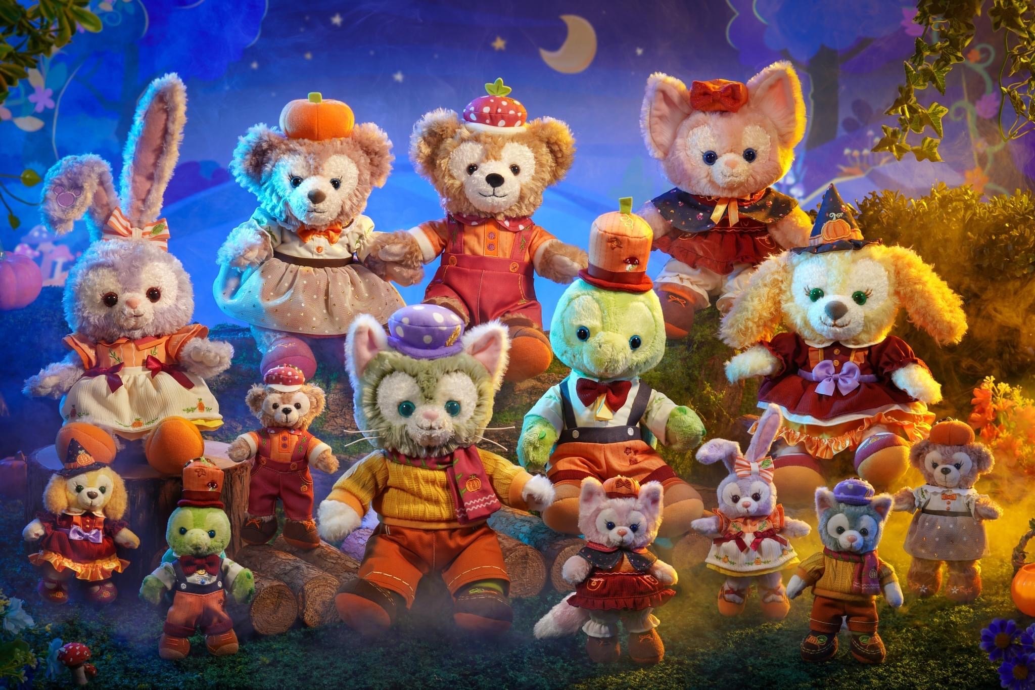 2024 萬聖節限定 達菲 Duffy 與好友們 可琦安 餅乾 CookieAnn 絨毛 SS號 娃娃 玩偶 -香港迪士尼樂園