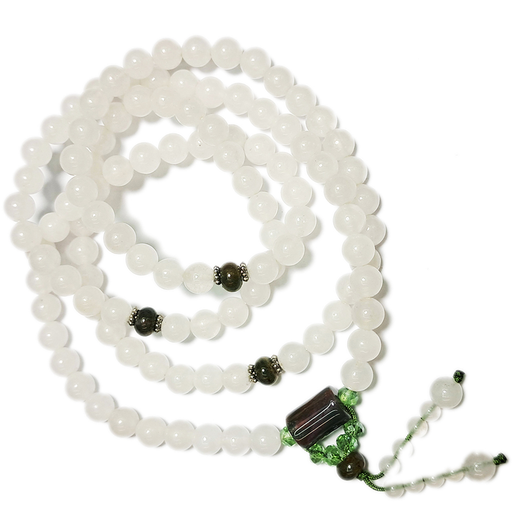 東菱玉&白玉108念珠6mm【十方】150020