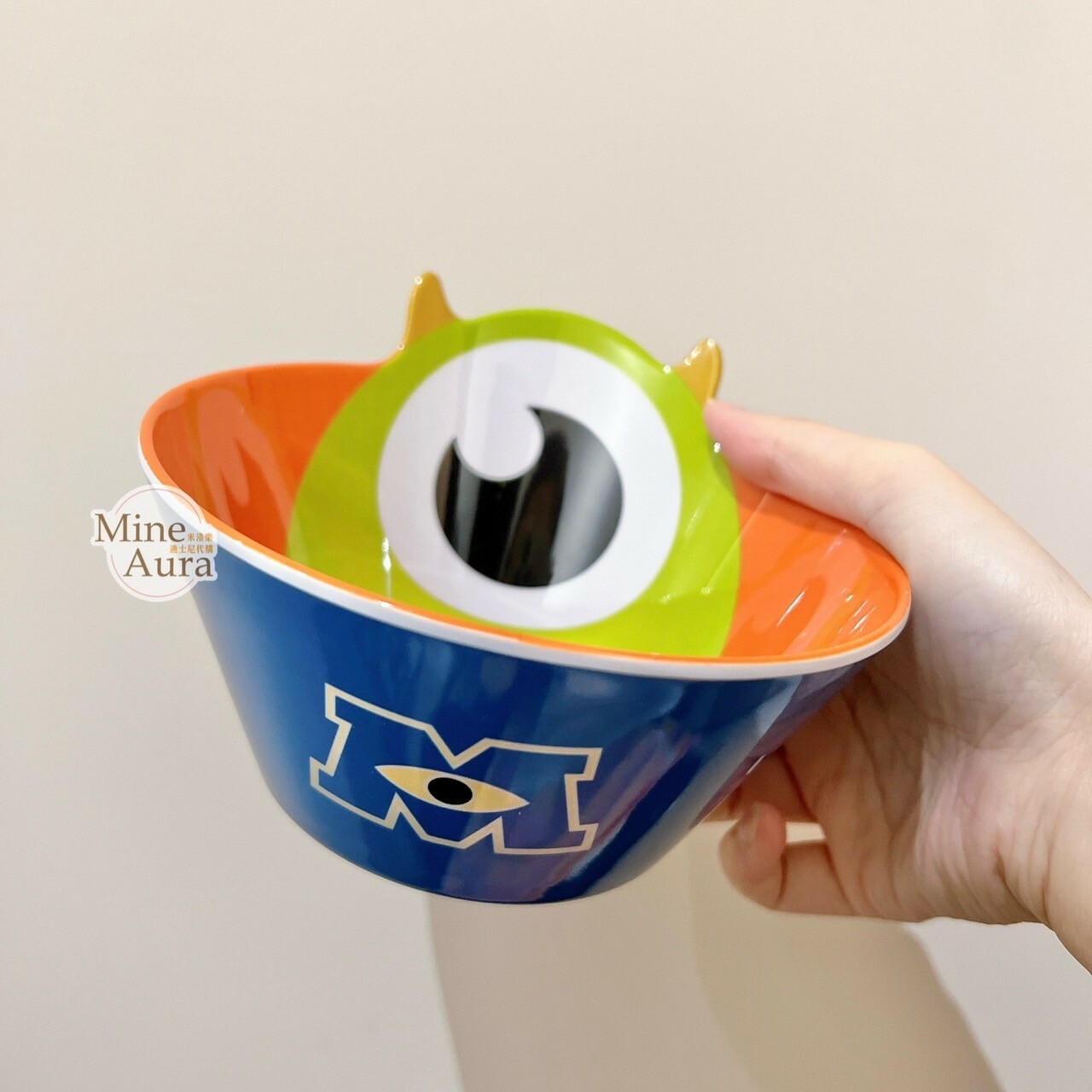 (現貨) 大眼仔 Mike Wazowski 兒童 餐具 造型碗 怪獸電力公司 Monsters, Inc. -香港迪士尼樂園