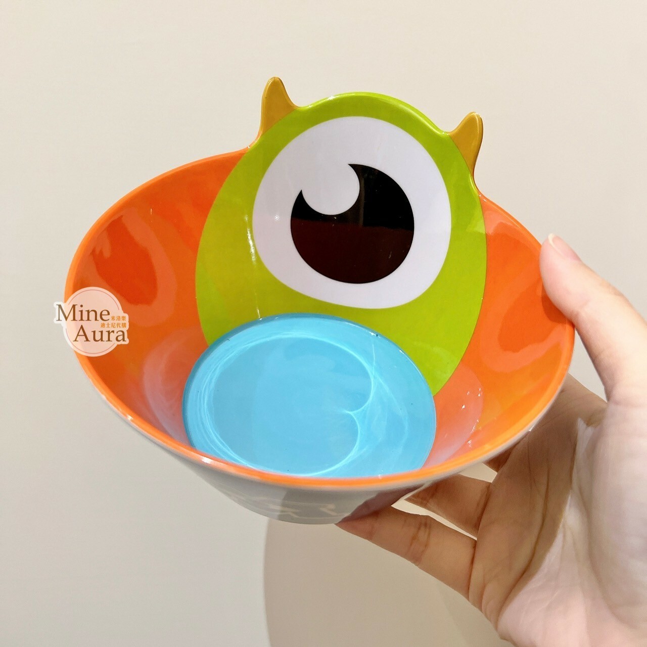 (現貨) 大眼仔 Mike Wazowski 兒童 餐具 造型碗 怪獸電力公司 Monsters, Inc. -香港迪士尼樂園