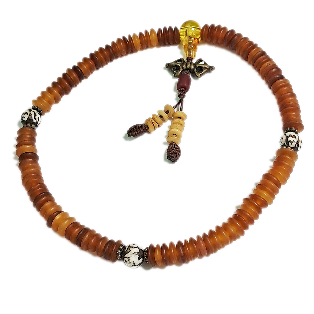 金剛杵&羚羊角108念珠{盤珠}8*2mm【十方】125520