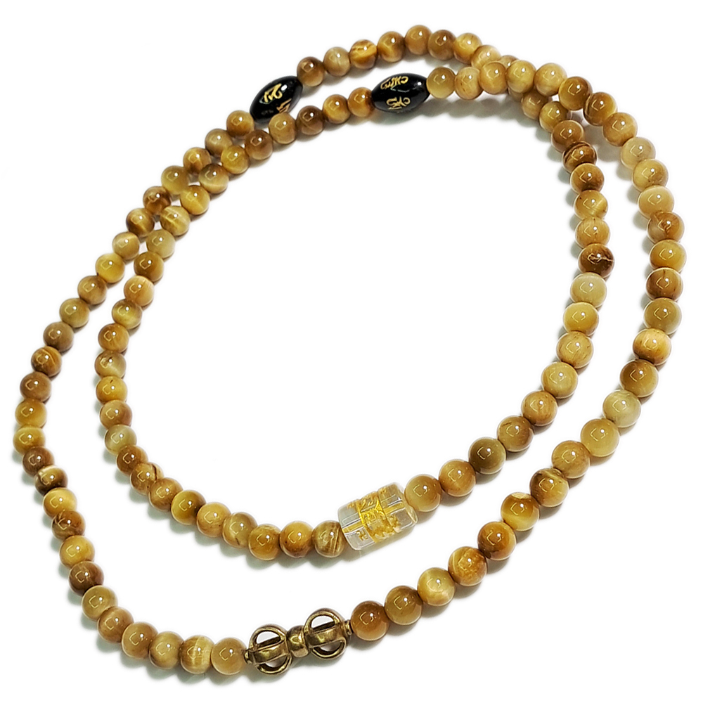 金剛杵+白虎眼108念珠7mm【十方】137375