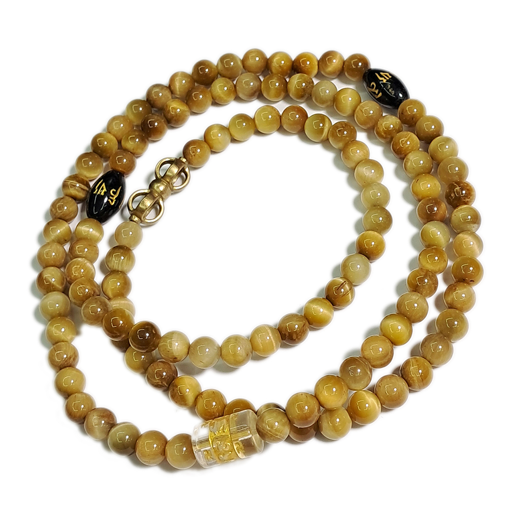 金剛杵+白虎眼108念珠7mm【十方】137375