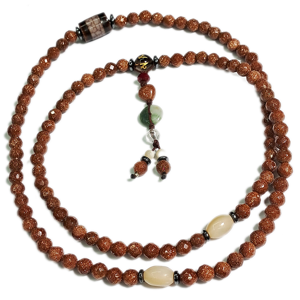 火供珠+金沙石108念珠6mm【十方】147761