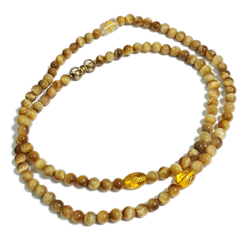 金剛杵+白虎眼108念珠7mm【十方】137372